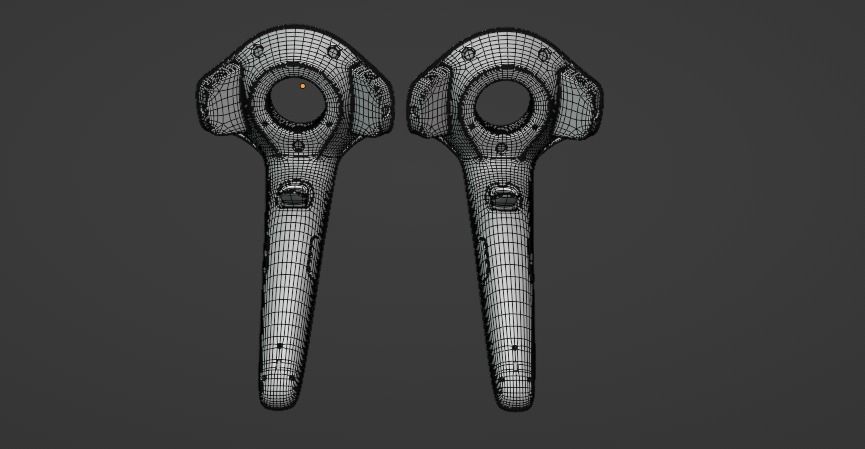 HTC VIVE VR CONTROLLERS 3D model_25