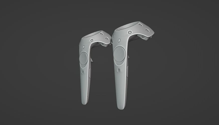 HTC VIVE VR CONTROLLERS 3D model_15