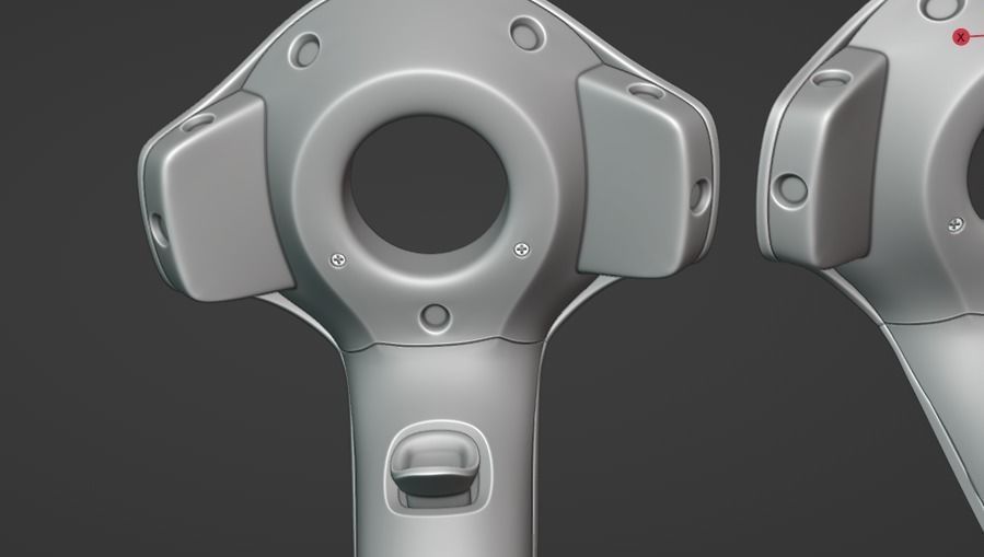 HTC VIVE VR CONTROLLERS 3D model_17