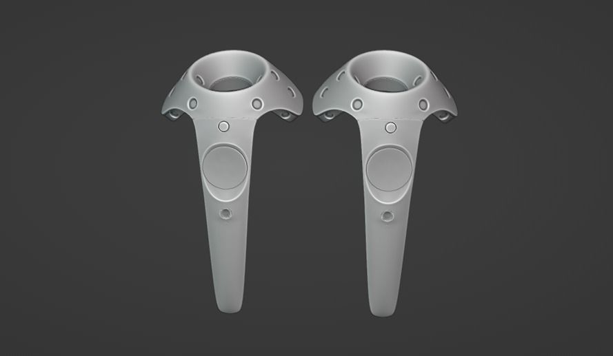 HTC VIVE VR CONTROLLERS 3D model_14