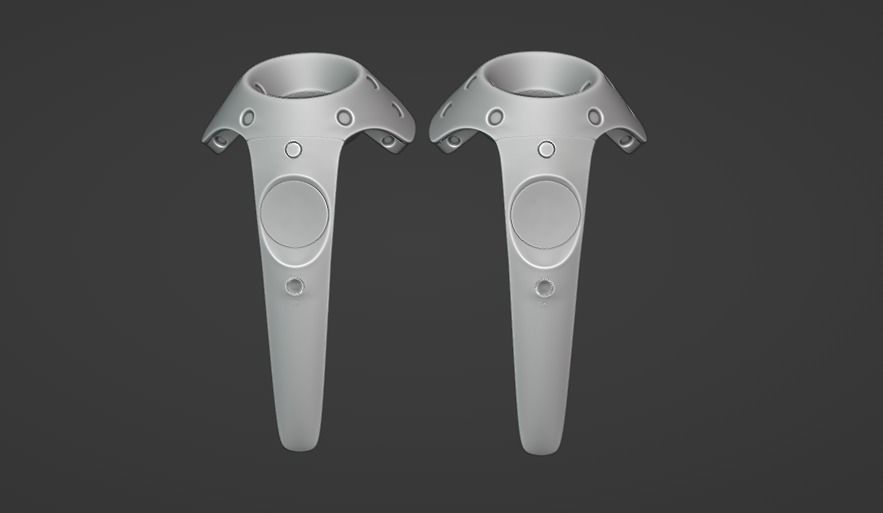 HTC VIVE VR CONTROLLERS 3D model_19