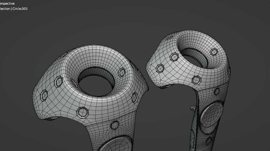 HTC VIVE VR CONTROLLERS 3D model_26