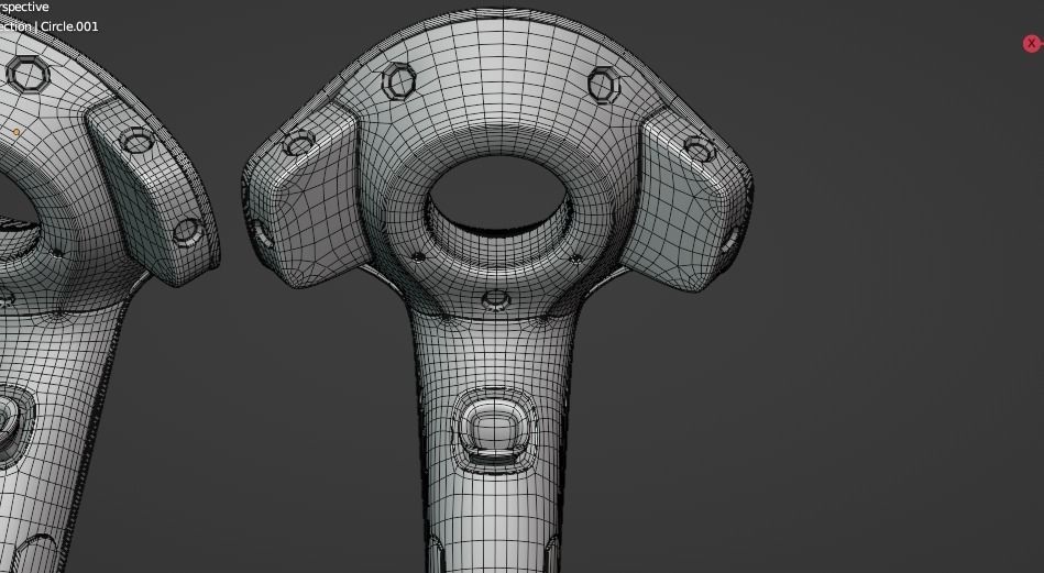 HTC VIVE VR CONTROLLERS 3D model_23