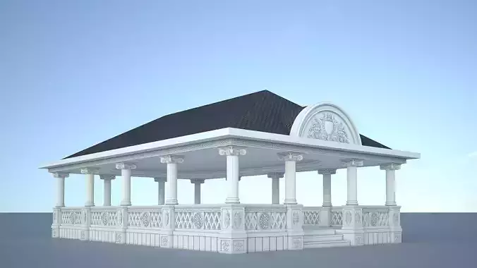 Alcove gazebo on sky
