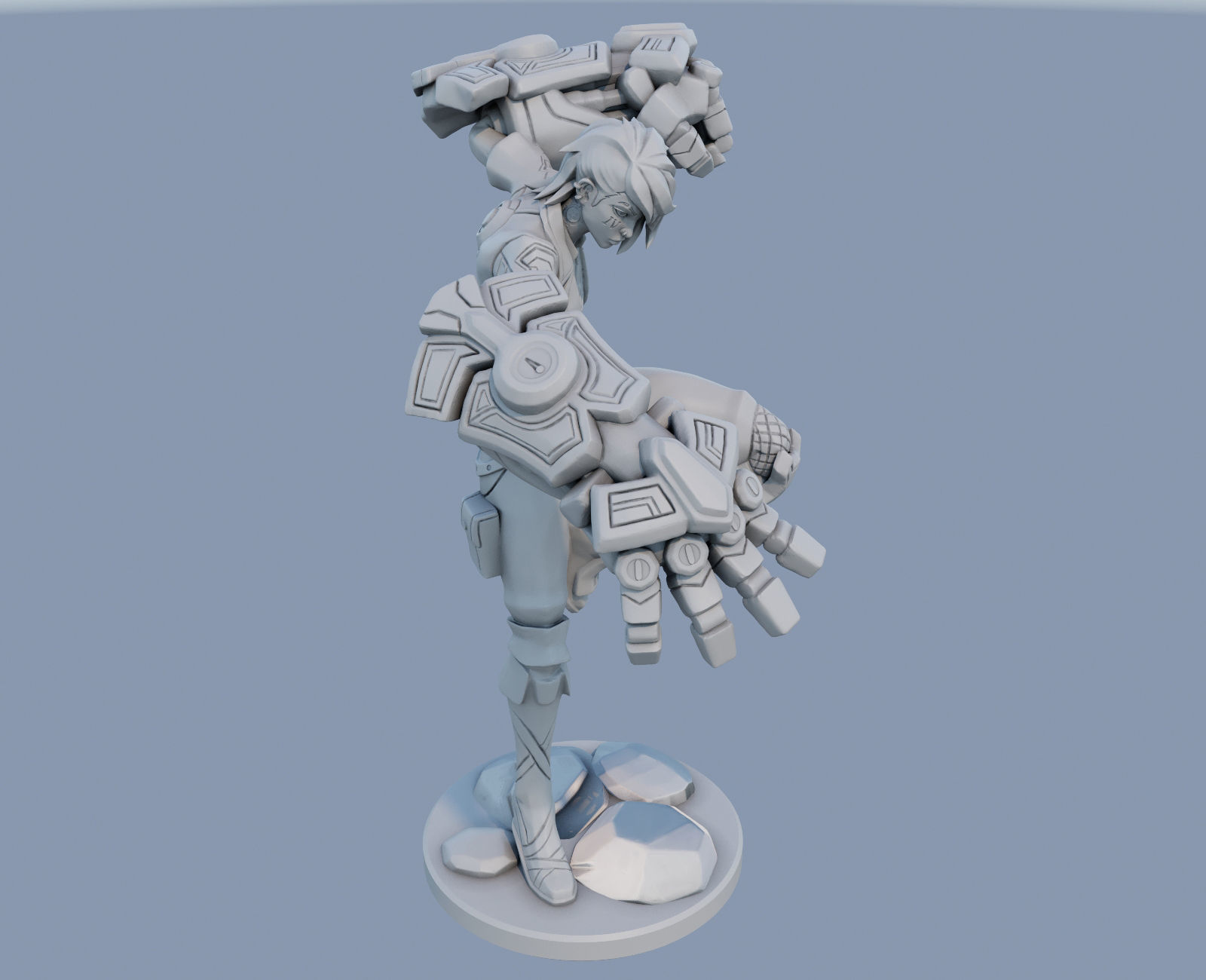 vi arcane League of Legends 3D print model 3D print model_7