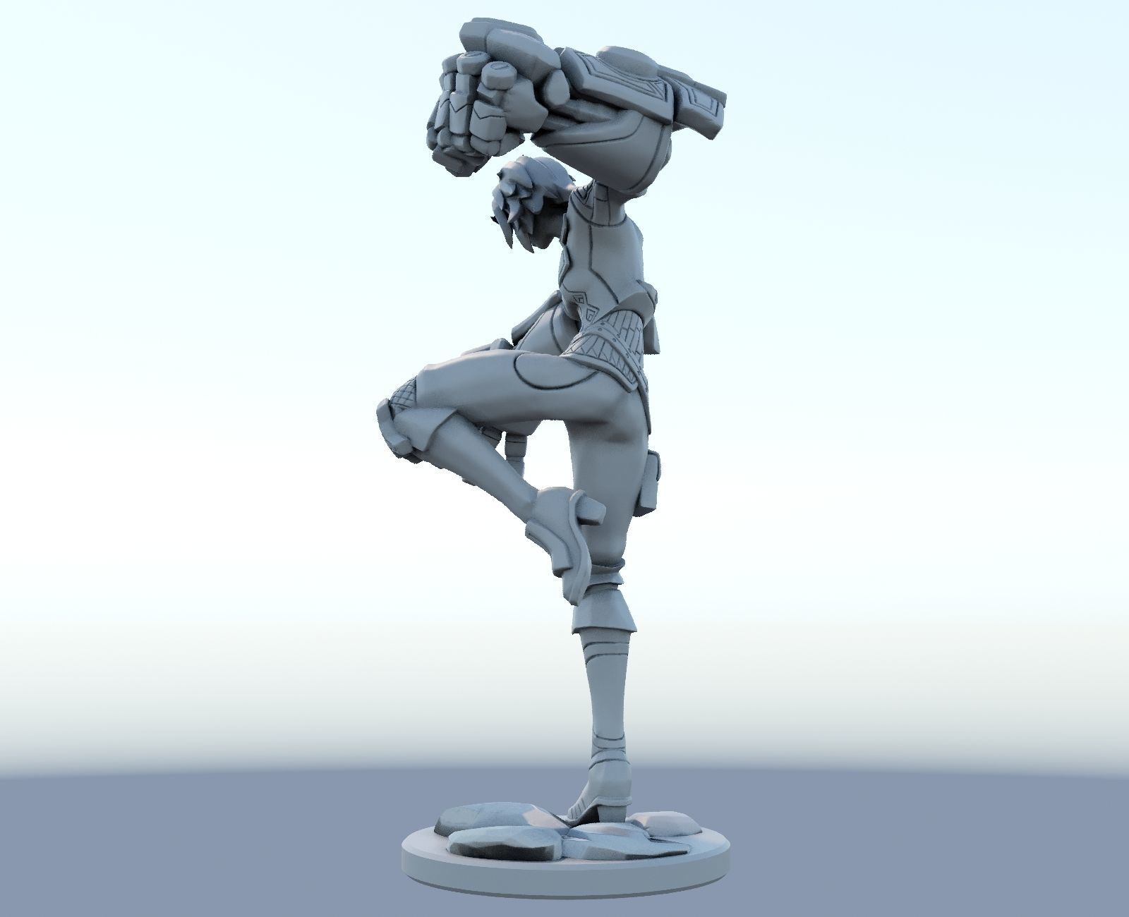 vi arcane League of Legends 3D print model 3D print model_2