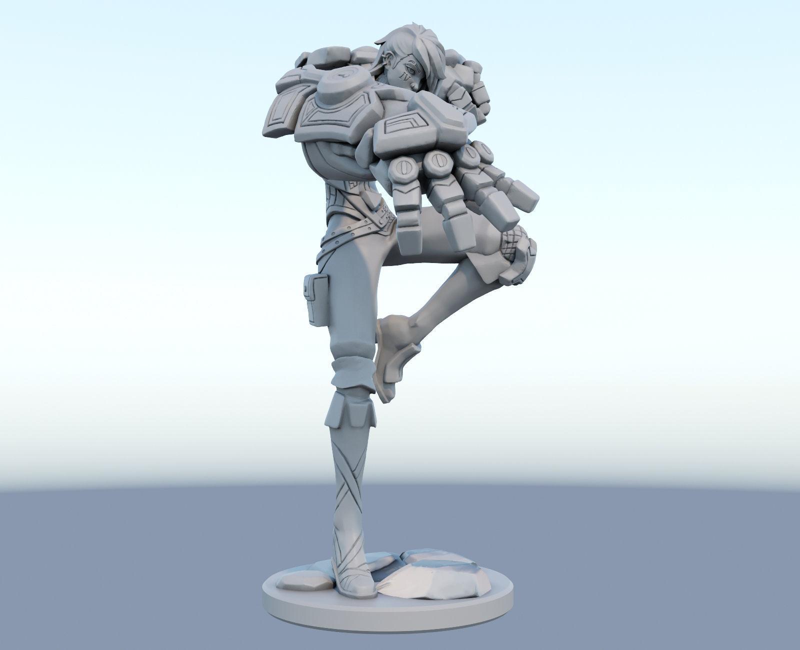 vi arcane League of Legends 3D print model 3D print model_5