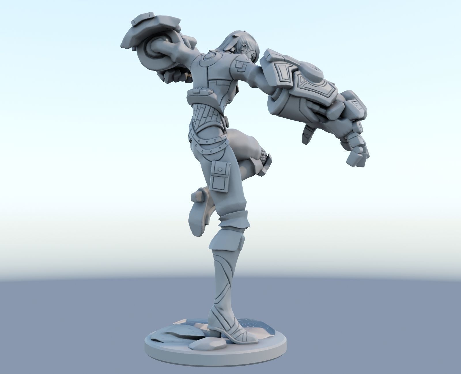 vi arcane League of Legends 3D print model 3D print model_4