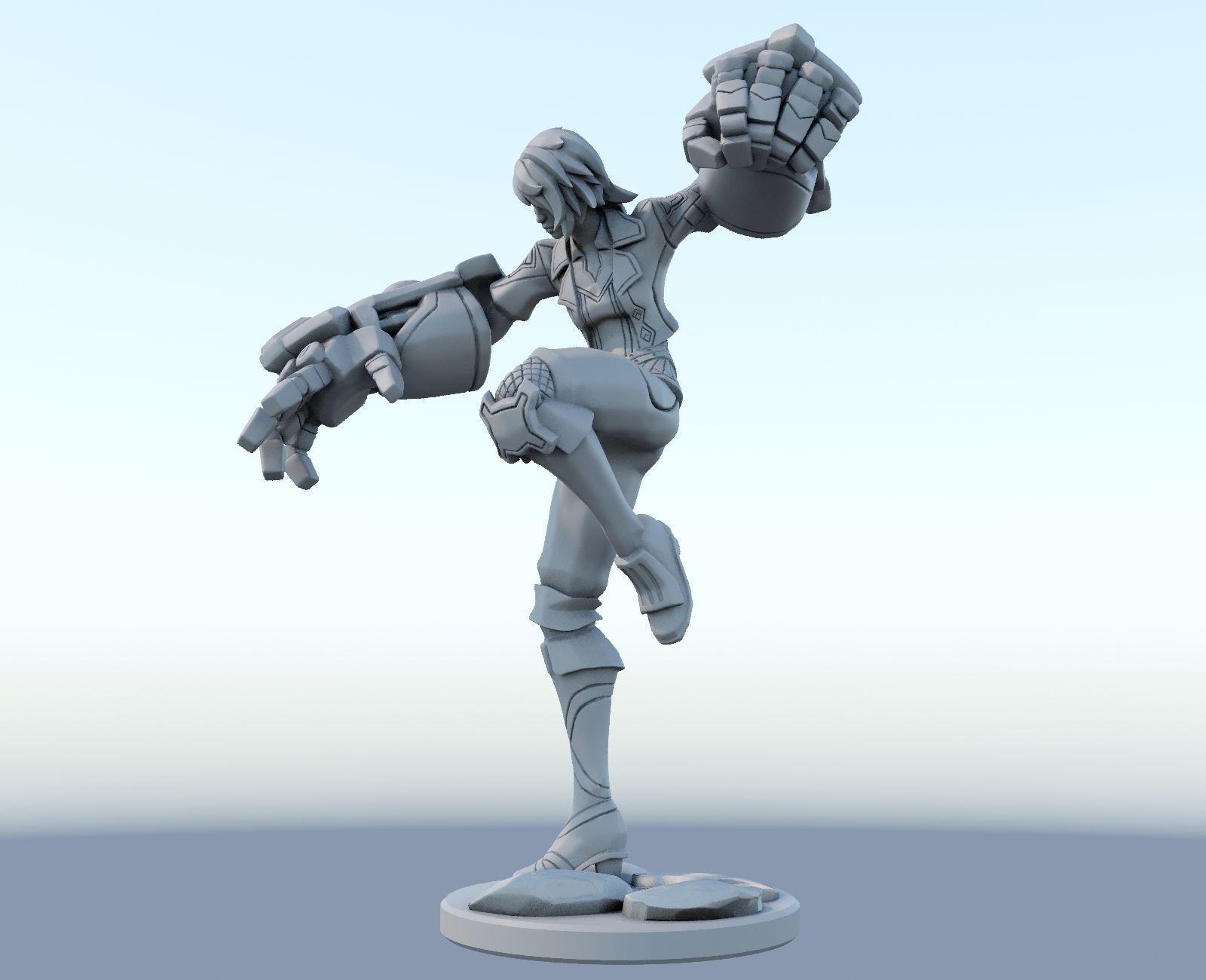 vi arcane League of Legends 3D print model 3D print model_1