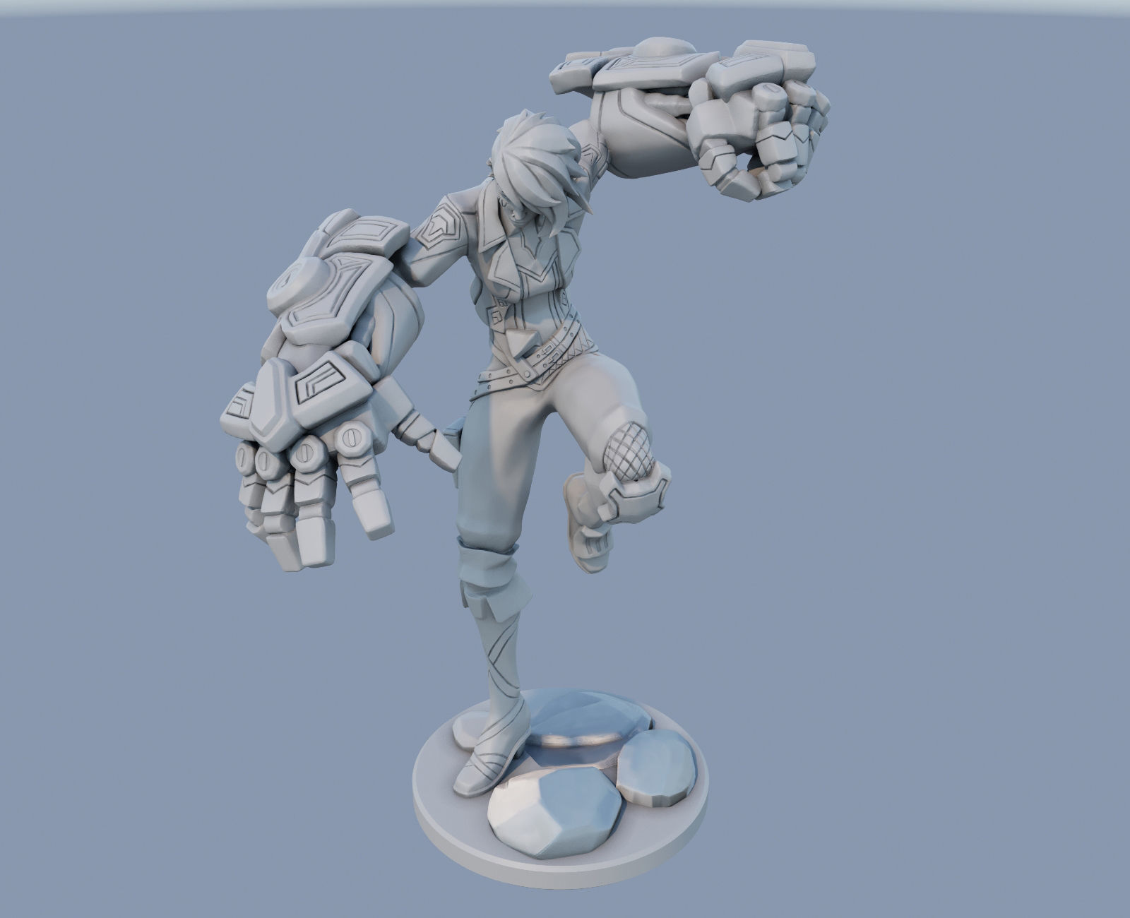 vi arcane League of Legends 3D print model 3D print model_6