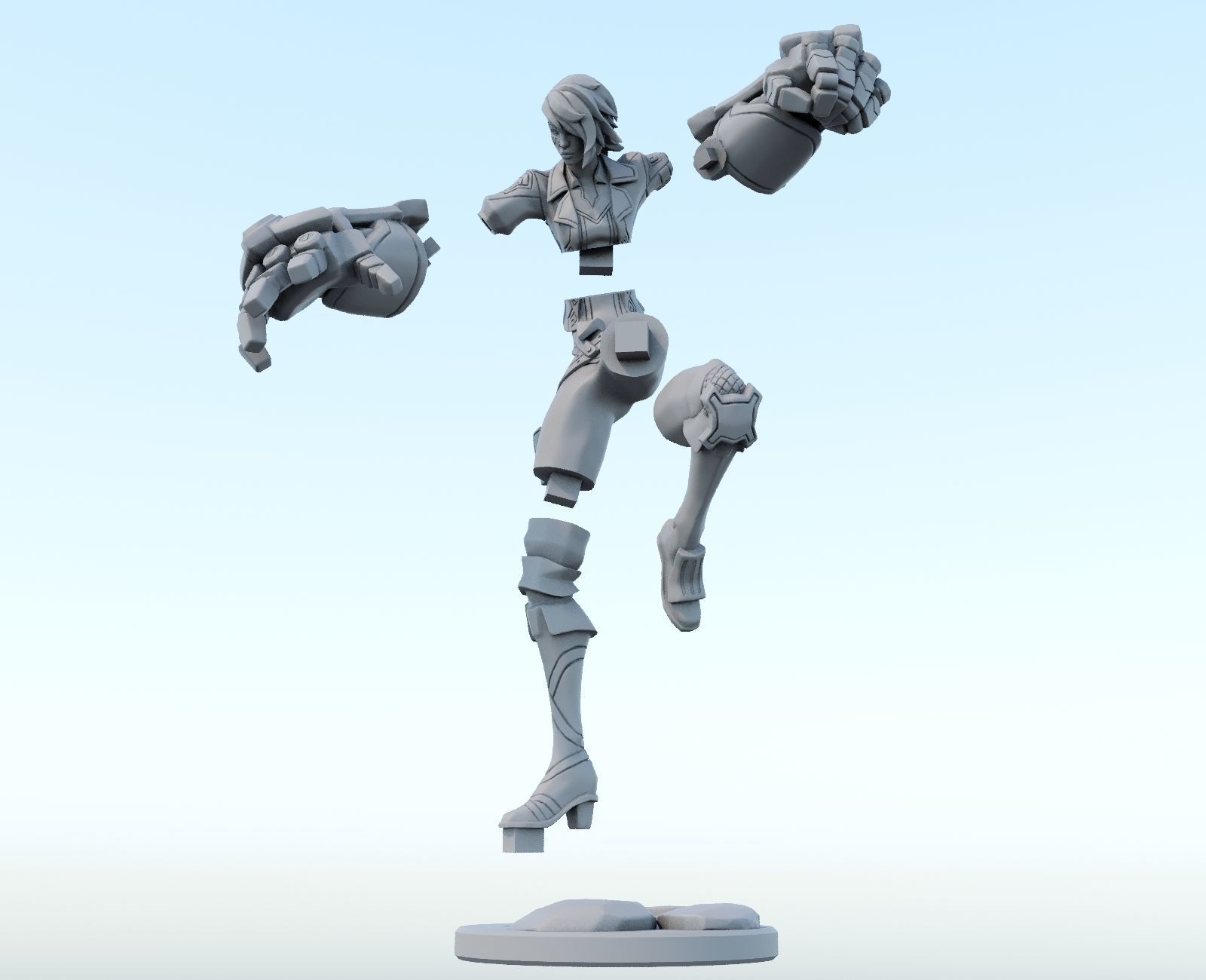 vi arcane League of Legends 3D print model 3D print model_8