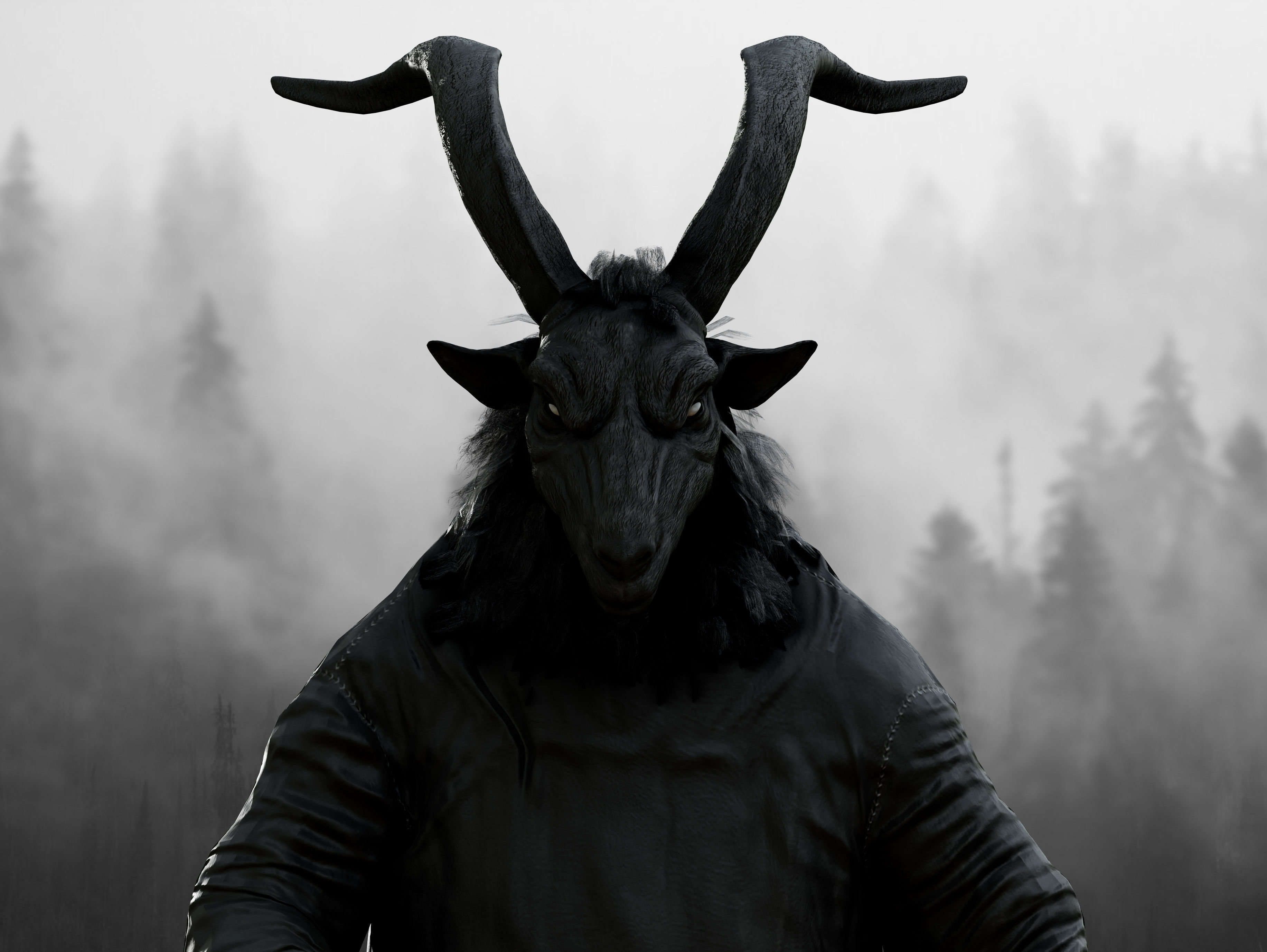 Devil  Low-poly 3D model_4