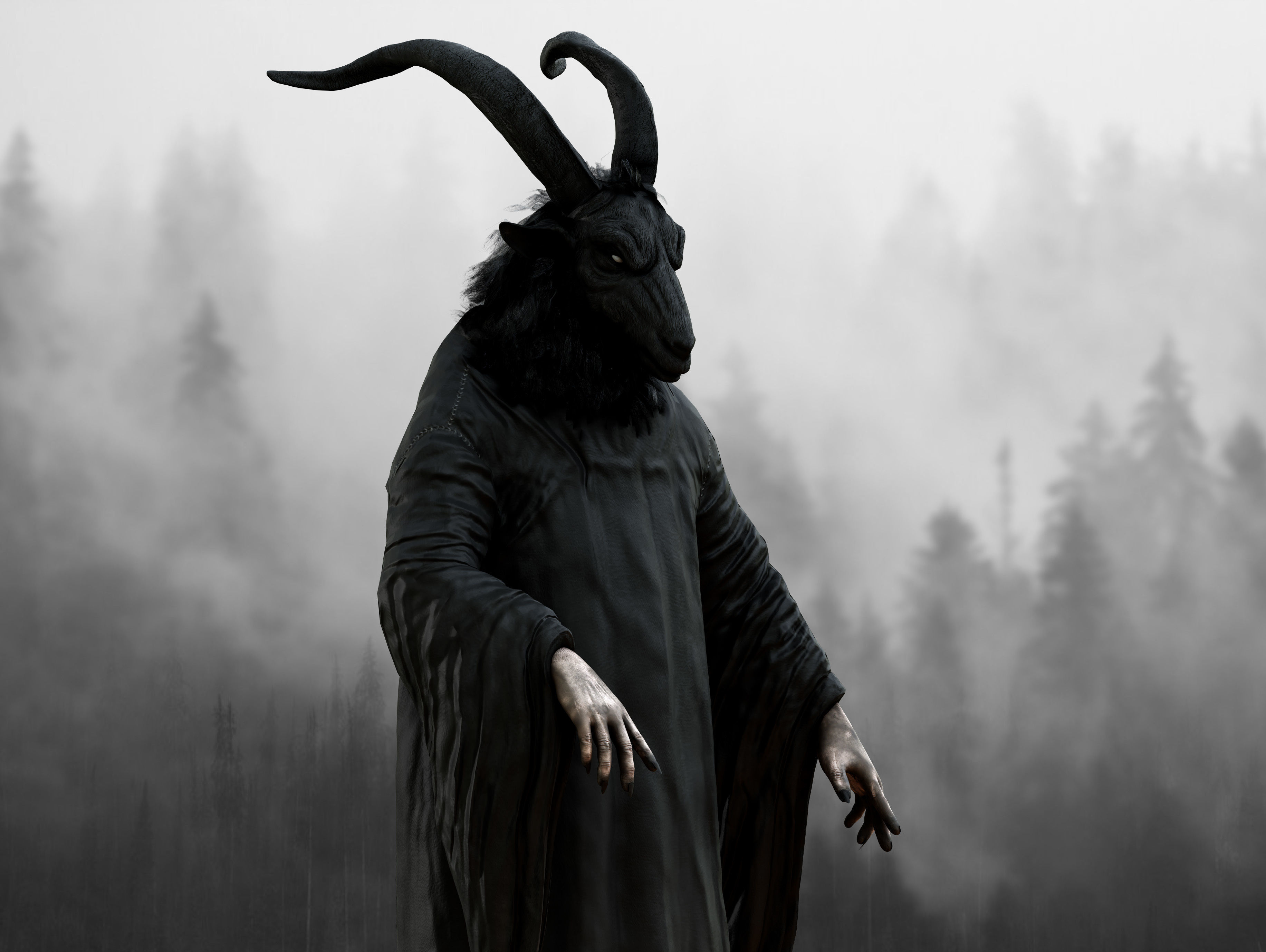 Devil  Low-poly 3D model_2