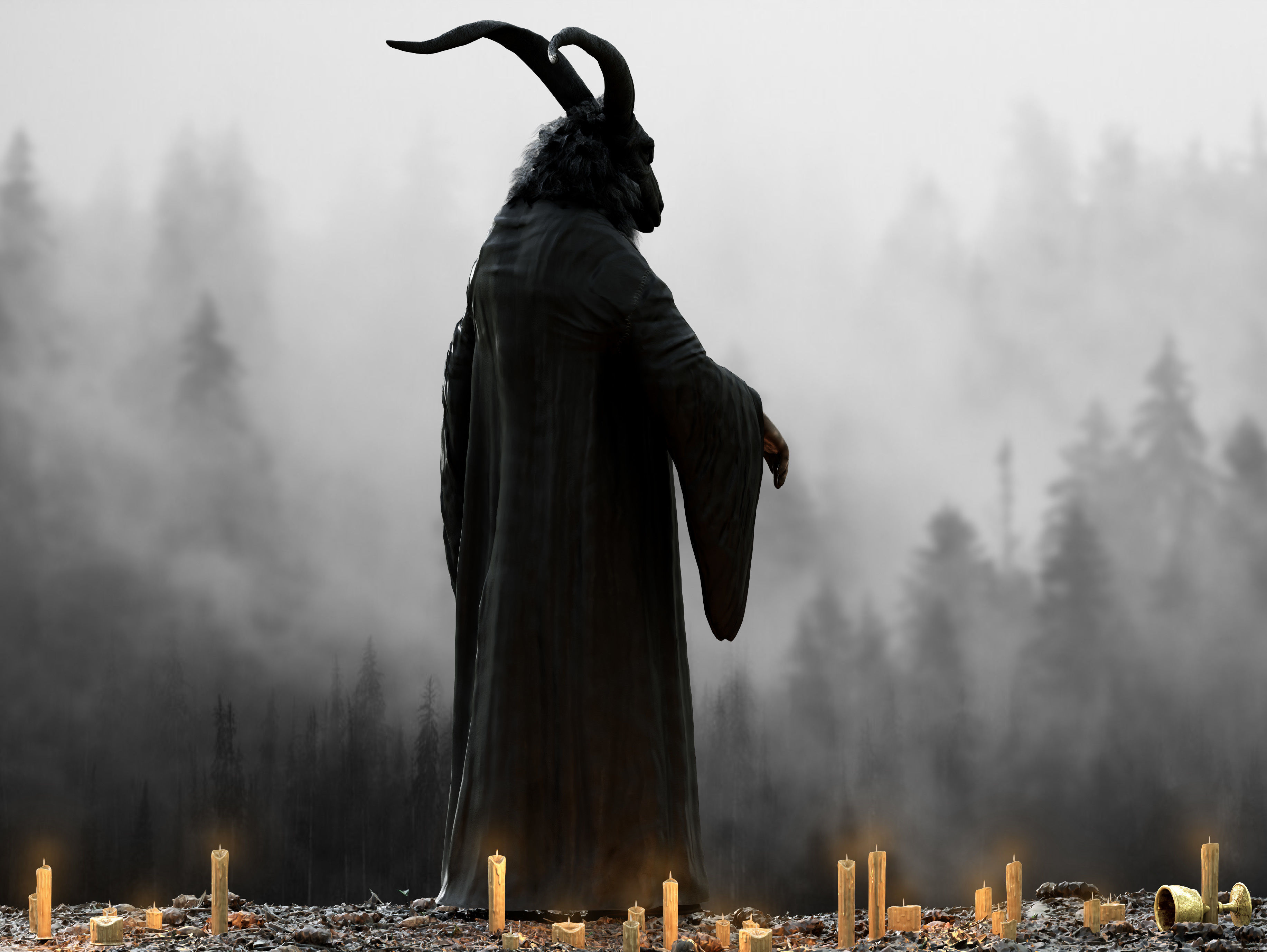 Devil  Low-poly 3D model_5