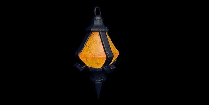 Nostalgic Lantern Low-poly 3D model