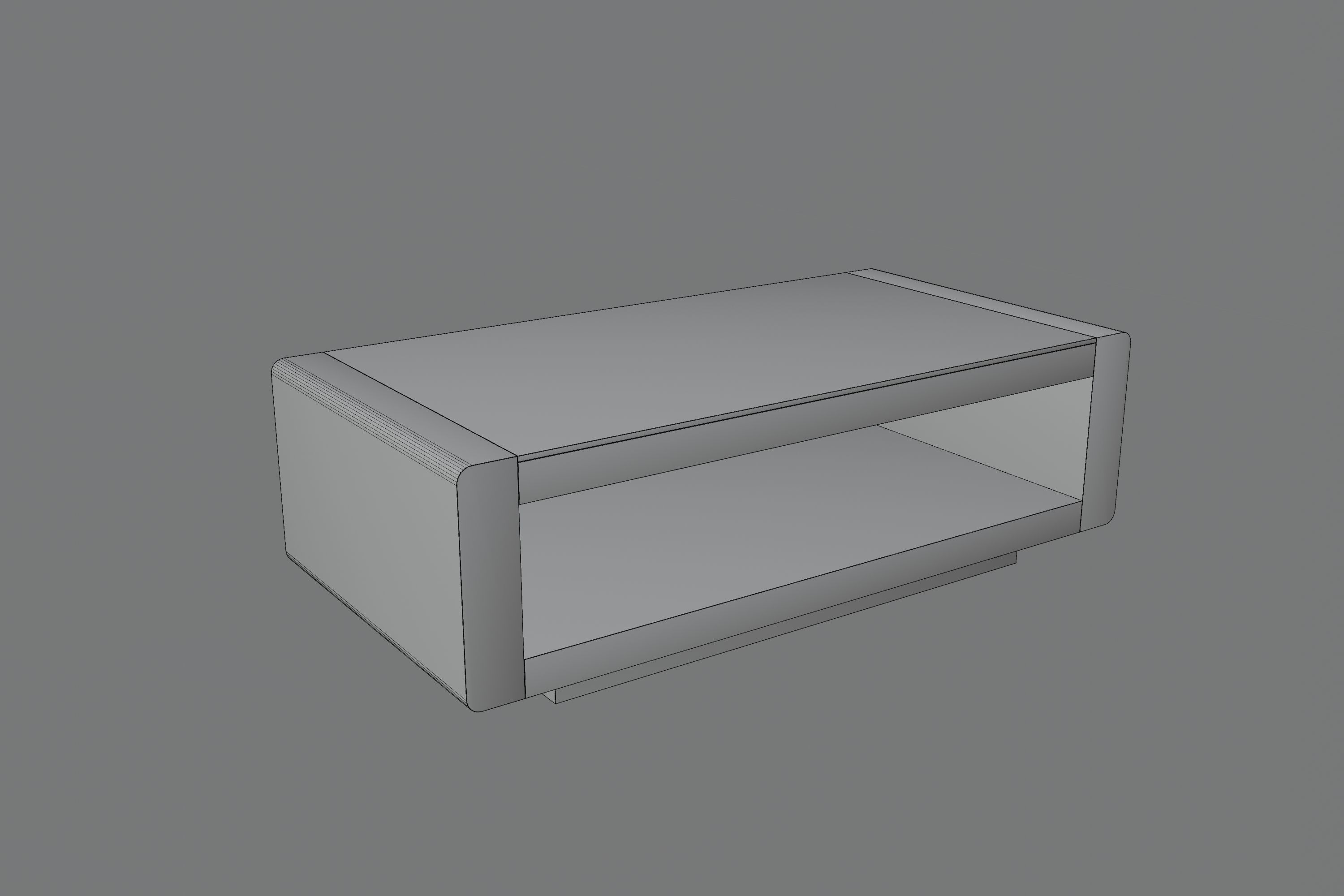 Free Coffee table Free low-poly 3D model_1