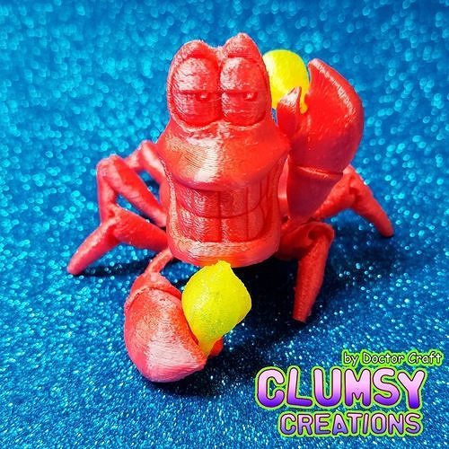 FLEXI CRAB SEBASTIAN FROM LITTLE MERMAID 3D print model