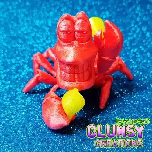 FLEXI CRAB SEBASTIAN FROM LITTLE MERMAID 3D print model