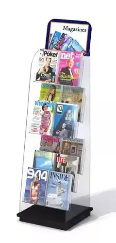 Magazine Store Rack 3D model