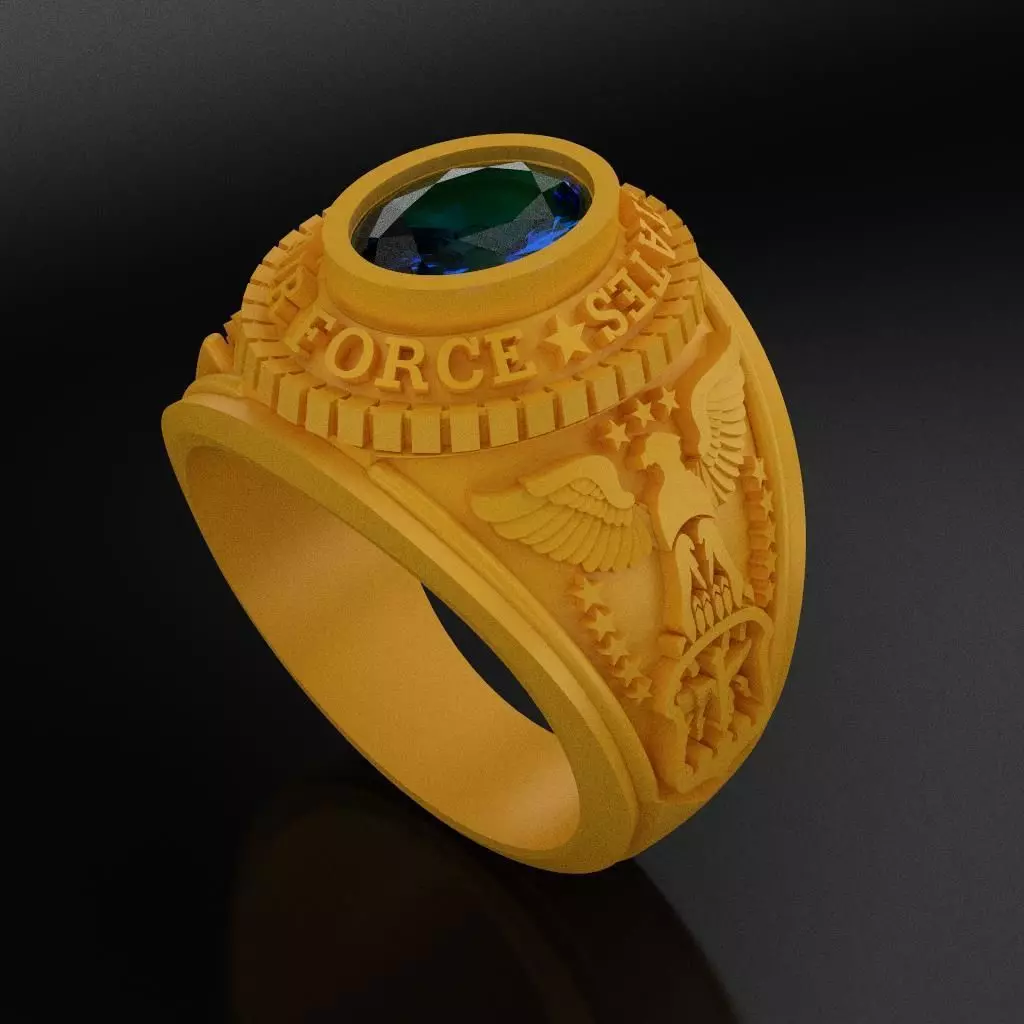 US Air Force Ring 3D print model_0
