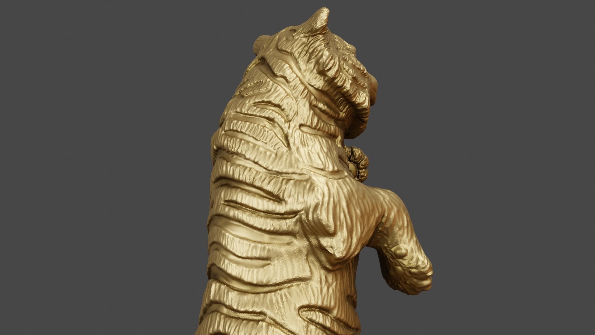 3d figurine of a circus tiger for 3d printing 3D print model_21