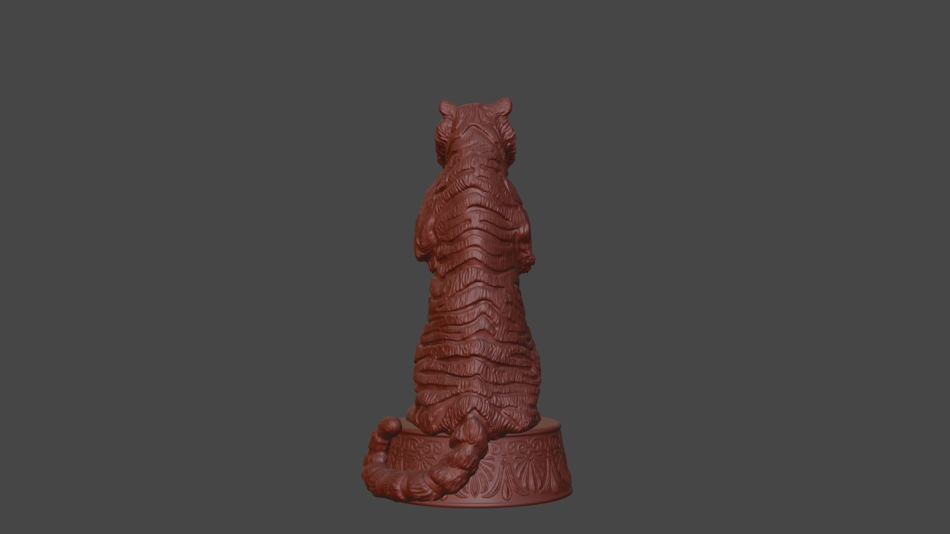3d figurine of a circus tiger for 3d printing 3D print model_42