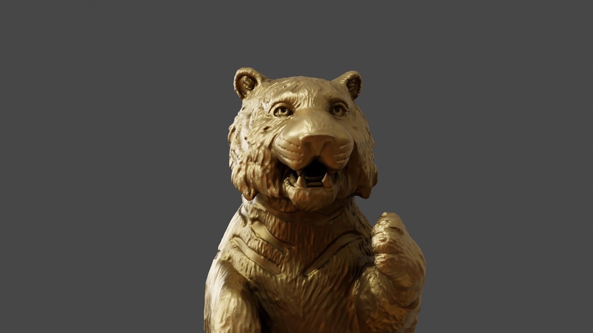 3d figurine of a circus tiger for 3d printing 3D print model_16