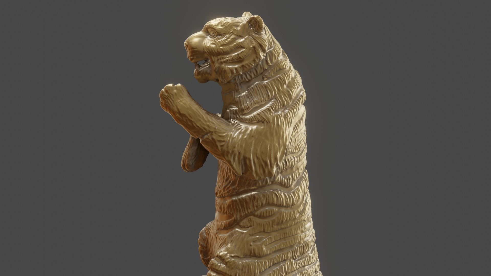 3d figurine of a circus tiger for 3d printing 3D print model_30