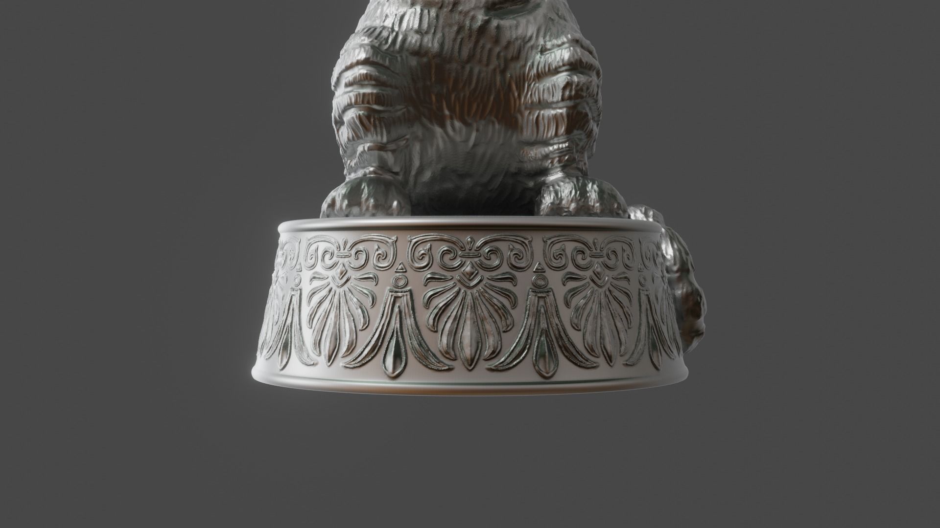 3d figurine of a circus tiger for 3d printing 3D print model_14