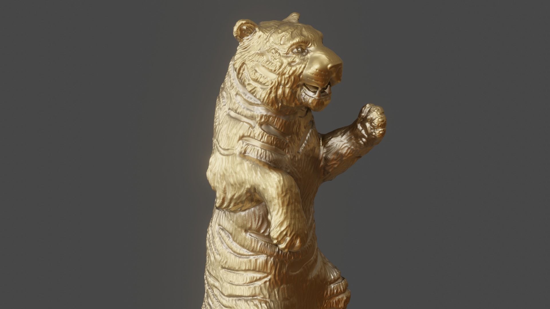 3d figurine of a circus tiger for 3d printing 3D print model_32