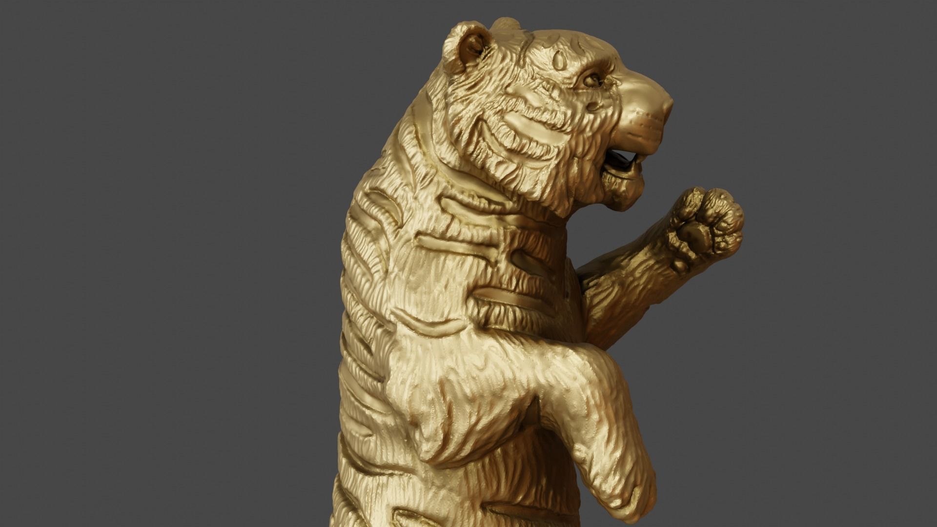 3d figurine of a circus tiger for 3d printing 3D print model_20