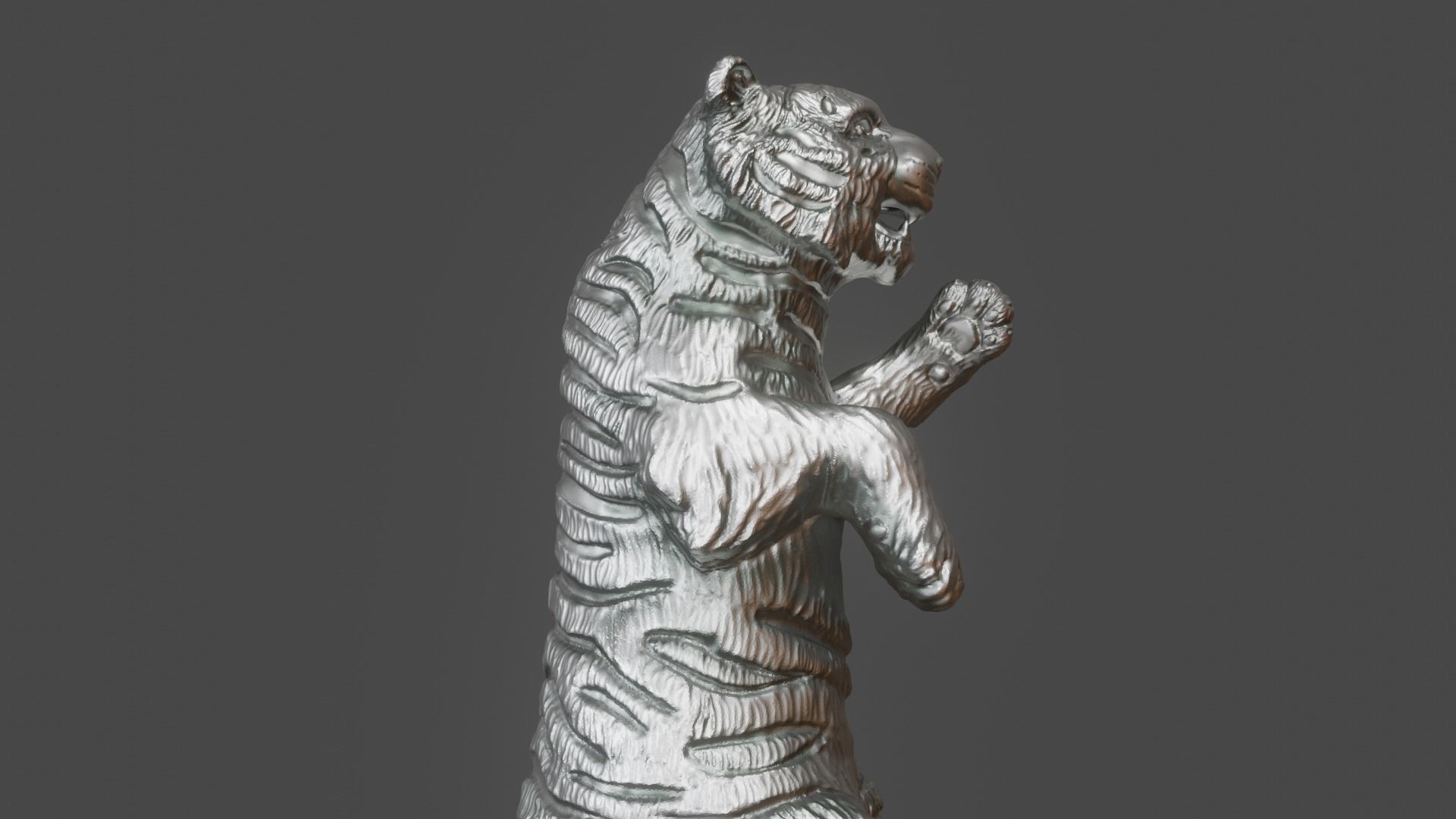 3d figurine of a circus tiger for 3d printing 3D print model_6