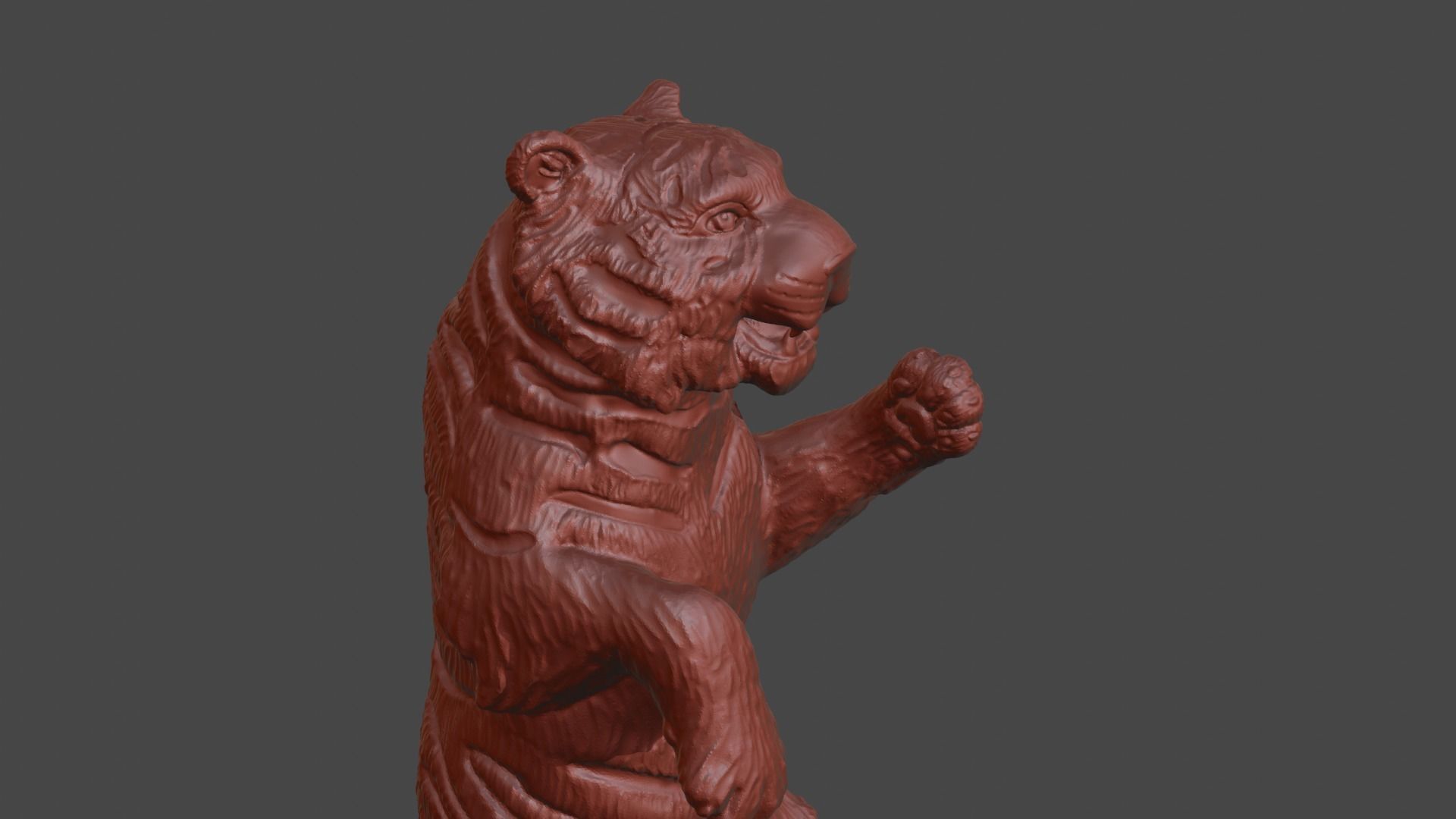3d figurine of a circus tiger for 3d printing 3D print model_40