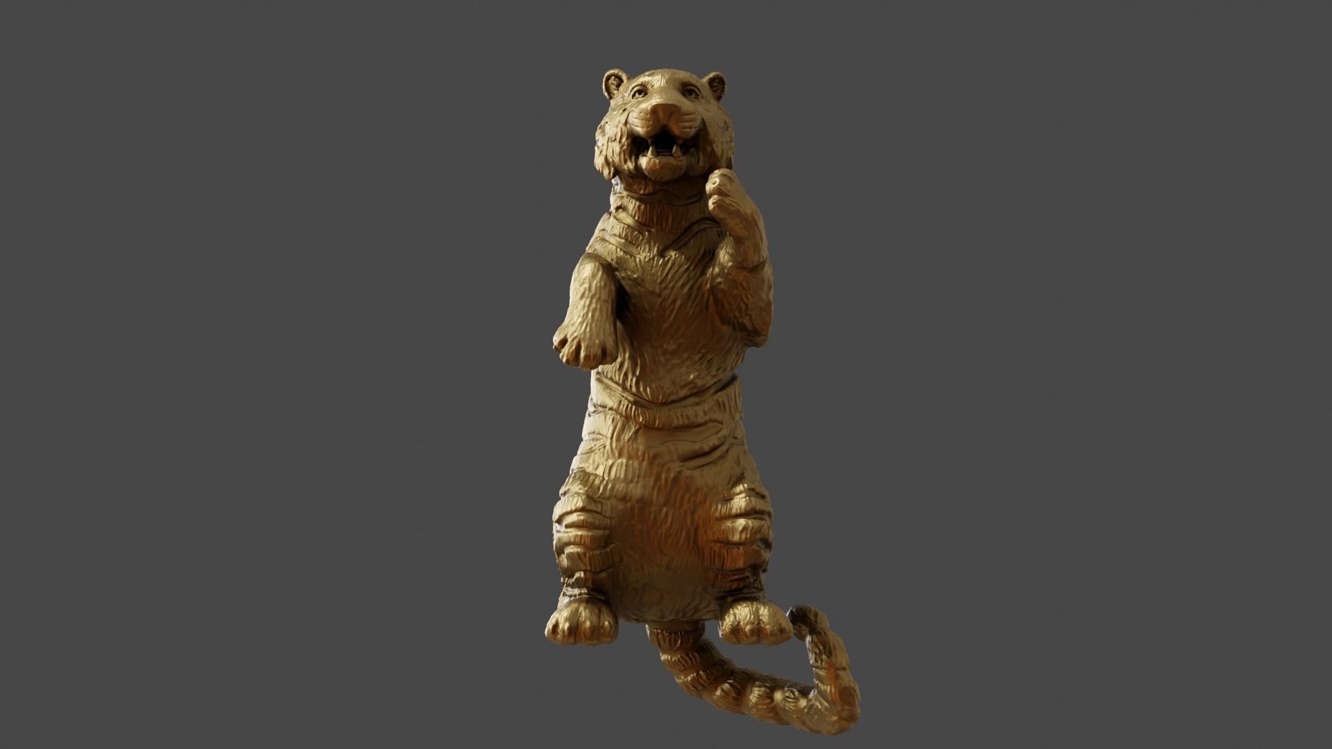 3d figurine of a circus tiger for 3d printing 3D print model_17