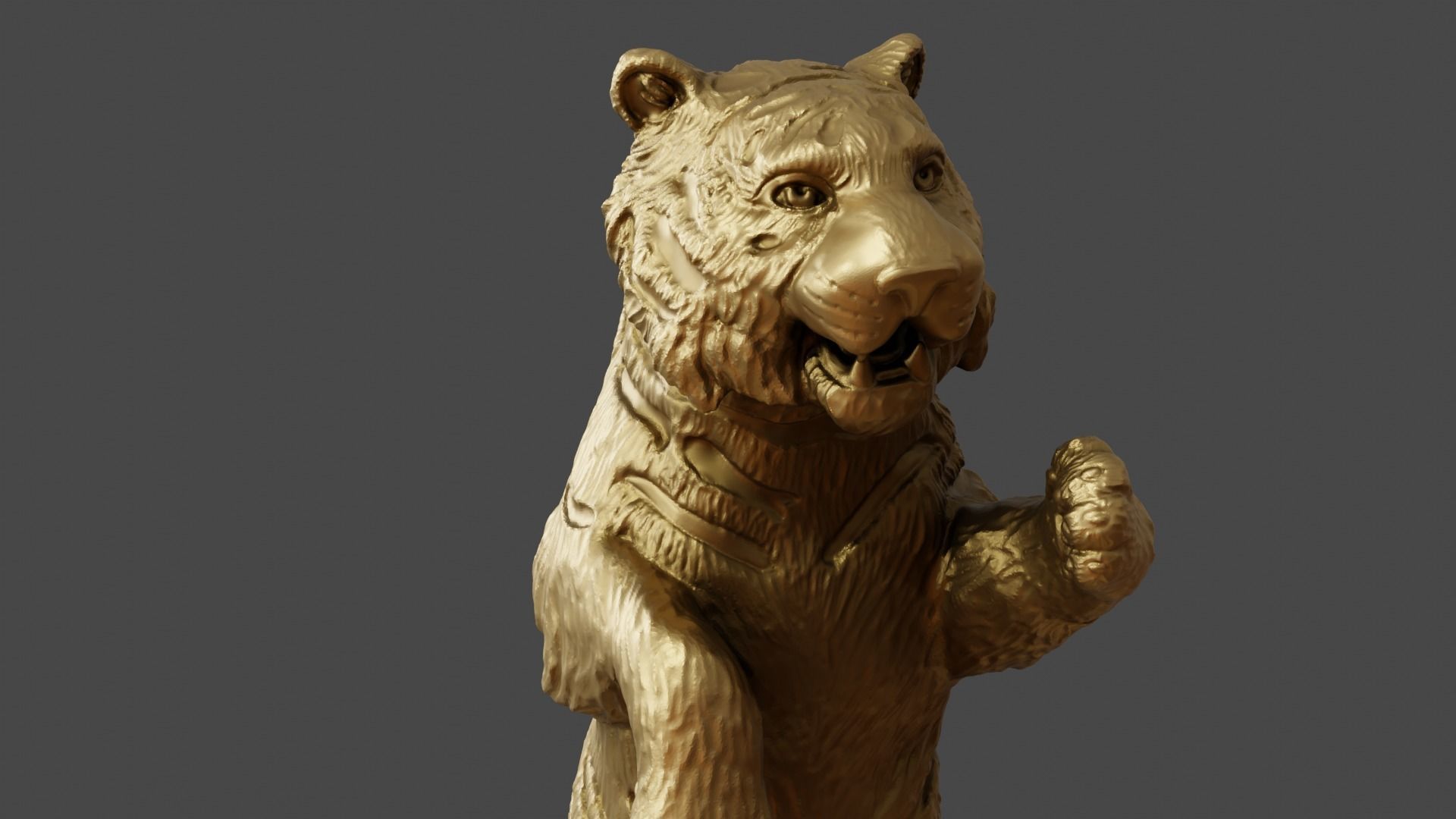 3d figurine of a circus tiger for 3d printing 3D print model_19