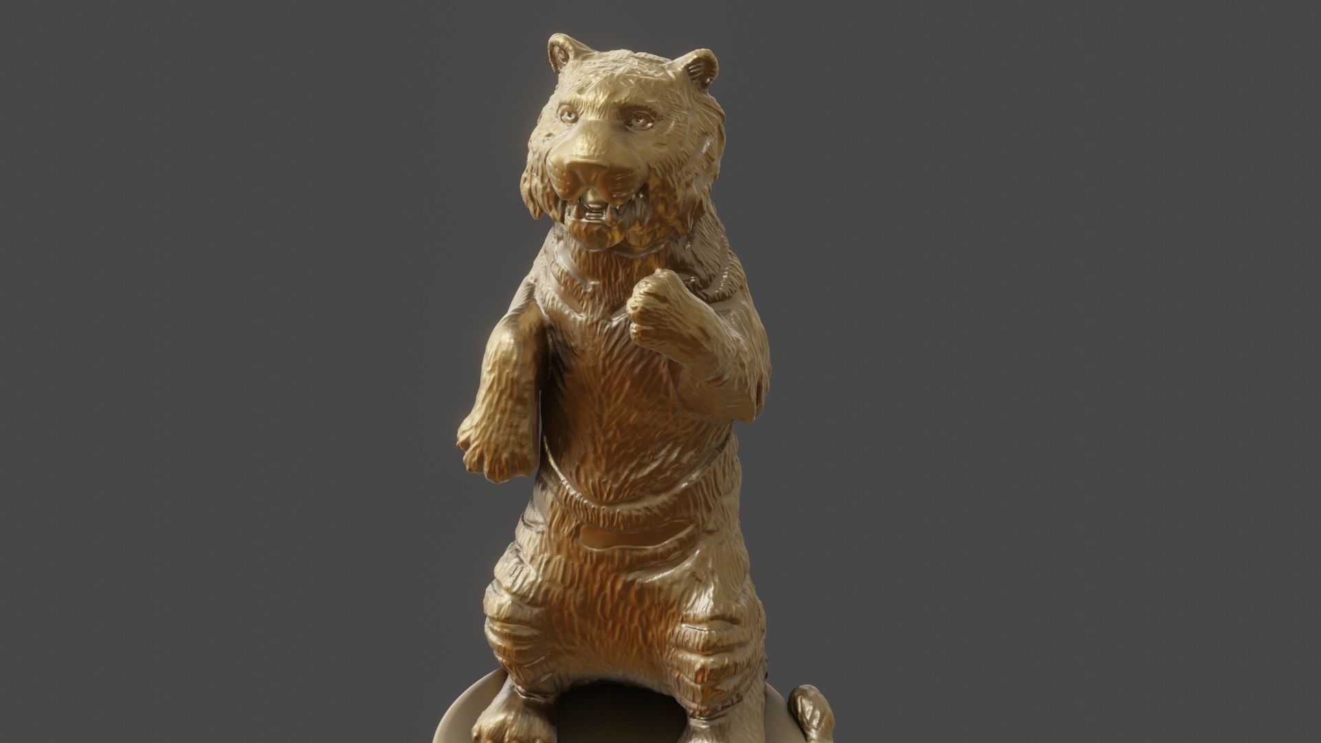3d figurine of a circus tiger for 3d printing 3D print model_27