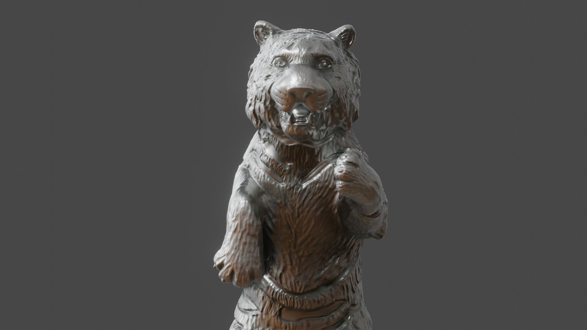 3d figurine of a circus tiger for 3d printing 3D print model_4