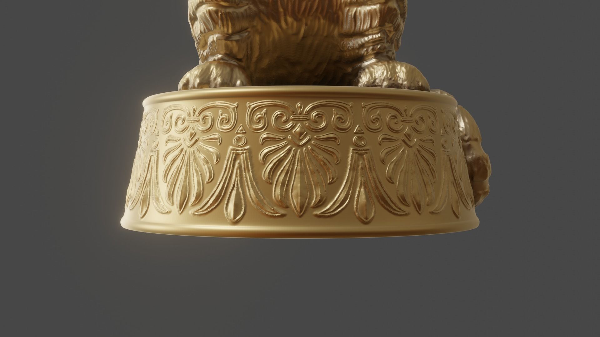 3d figurine of a circus tiger for 3d printing 3D print model_37