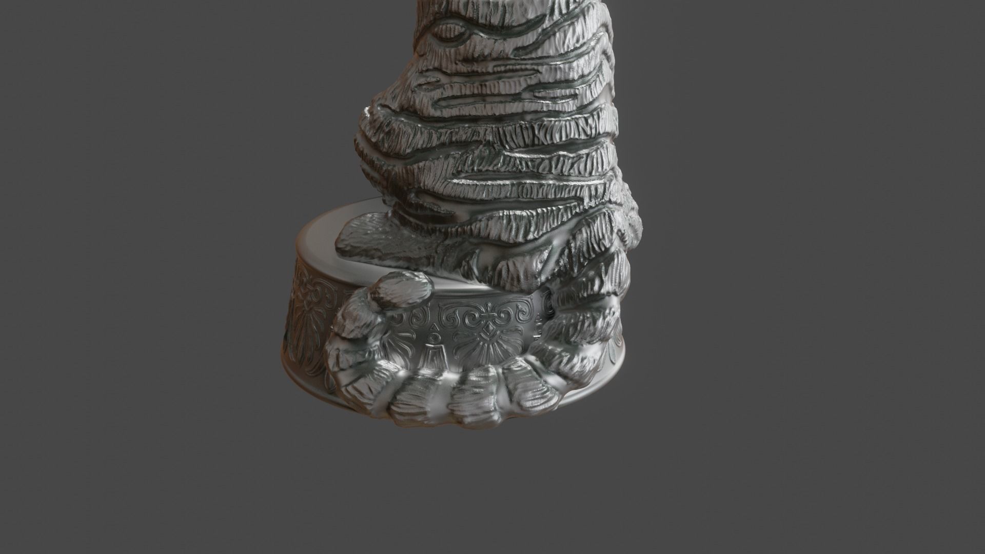 3d figurine of a circus tiger for 3d printing 3D print model_12