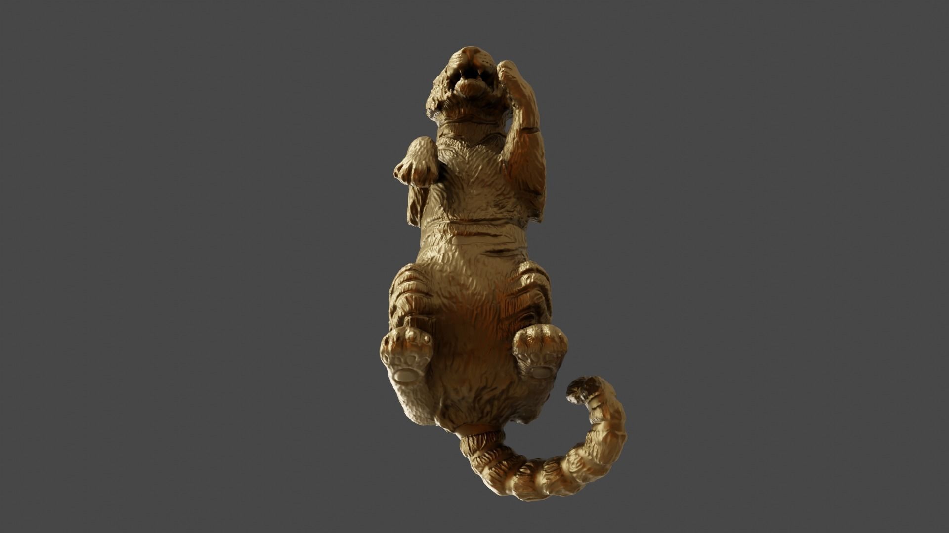 3d figurine of a circus tiger for 3d printing 3D print model_18