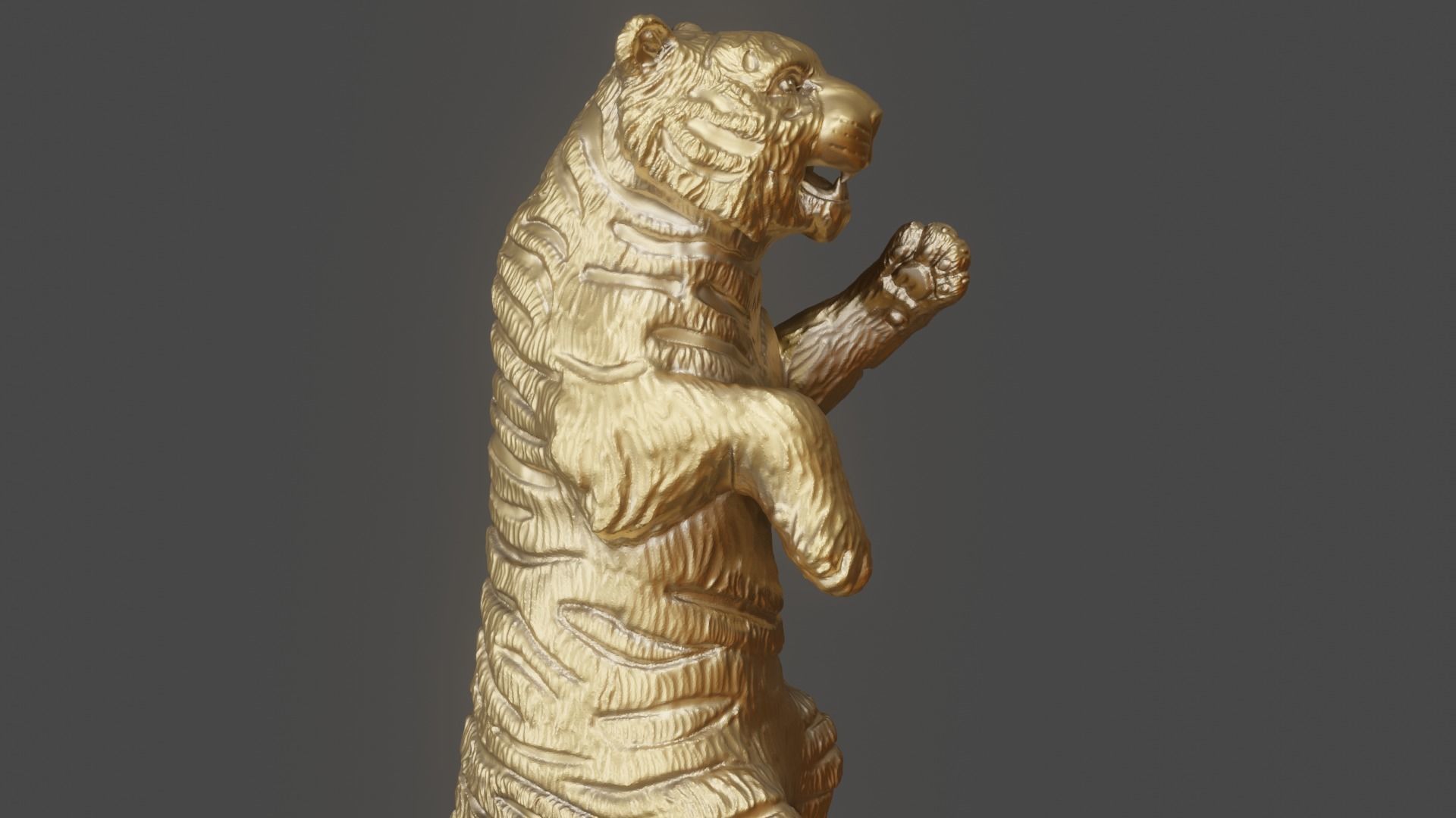 3d figurine of a circus tiger for 3d printing 3D print model_33