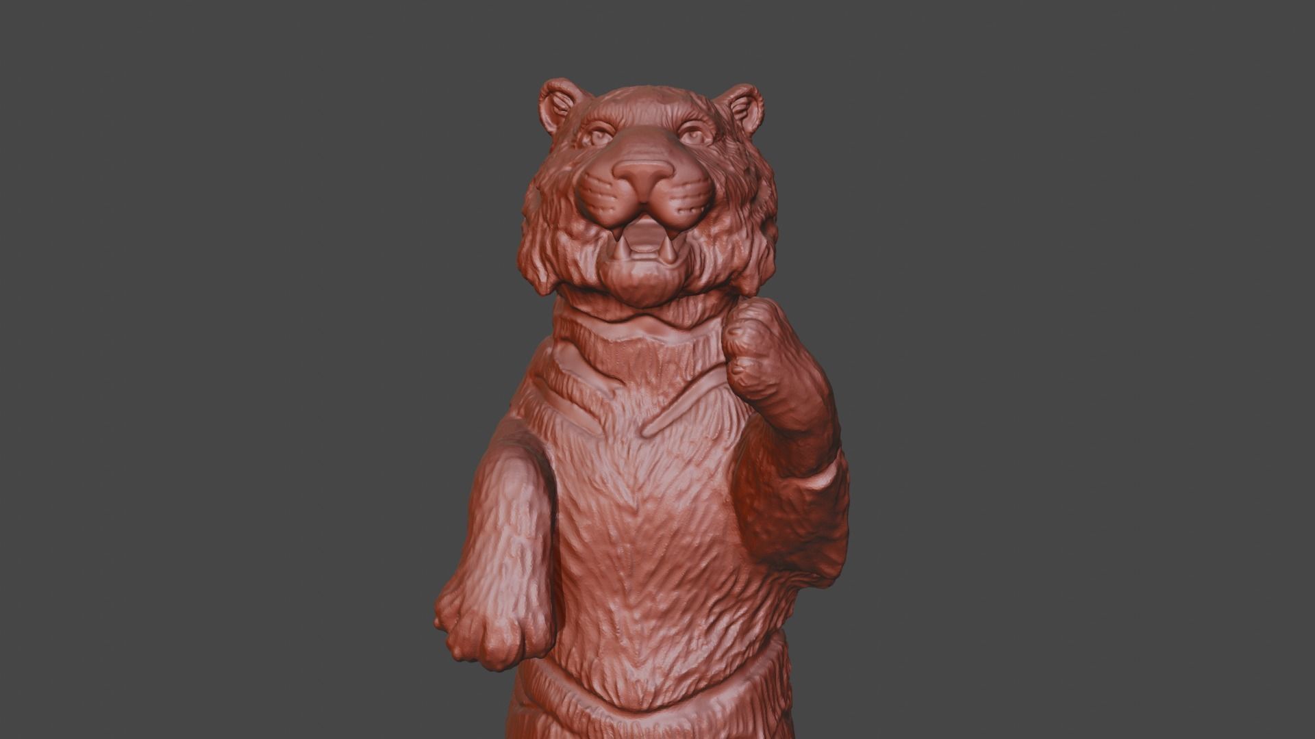 3d figurine of a circus tiger for 3d printing 3D print model_39
