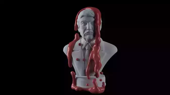 Donald Trump fluid Sculpture 3D print model