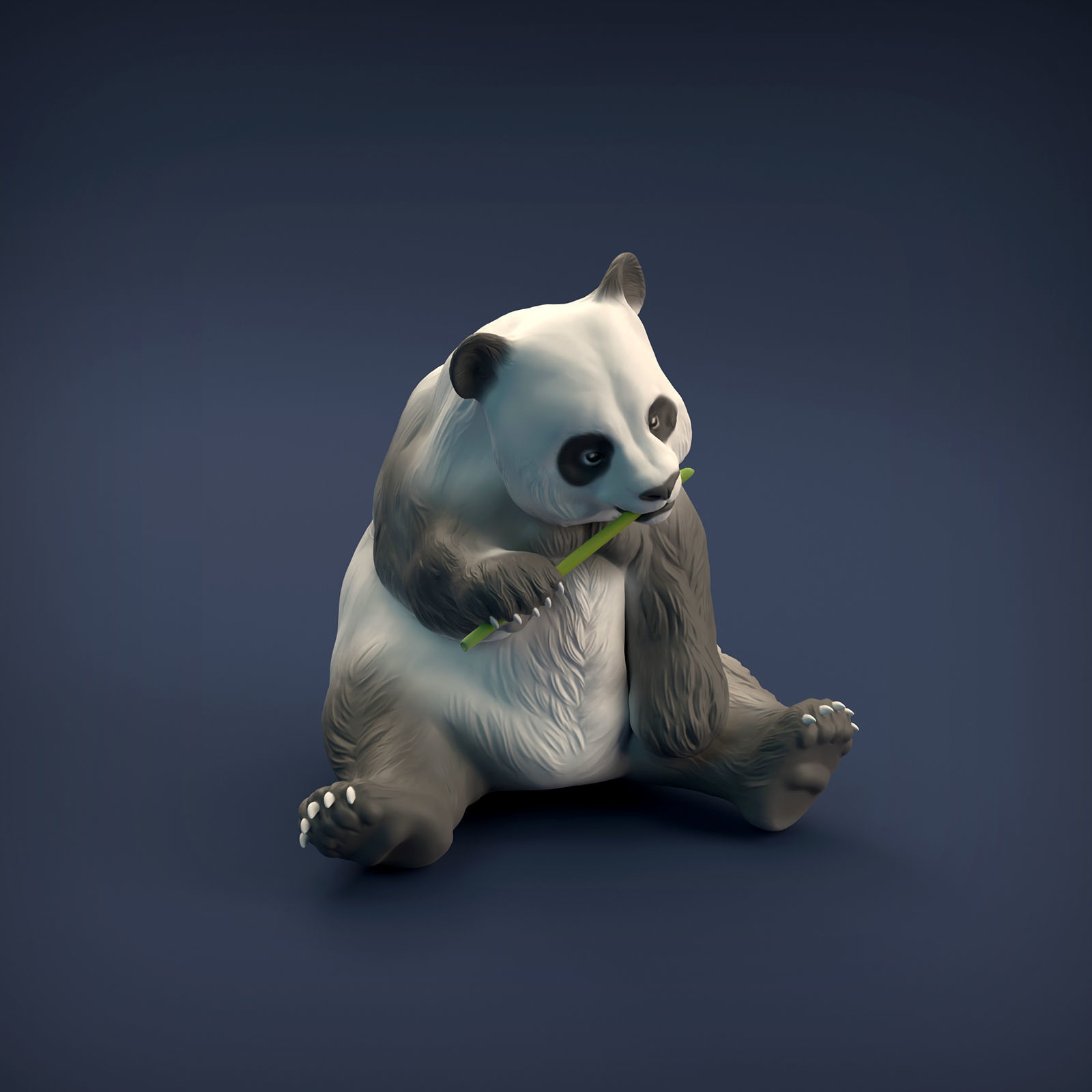 Giant Panda for 3D printing 3D print model_8
