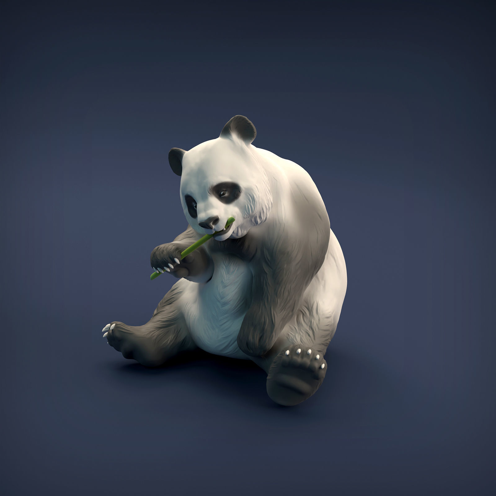 Giant Panda for 3D printing 3D print model_2