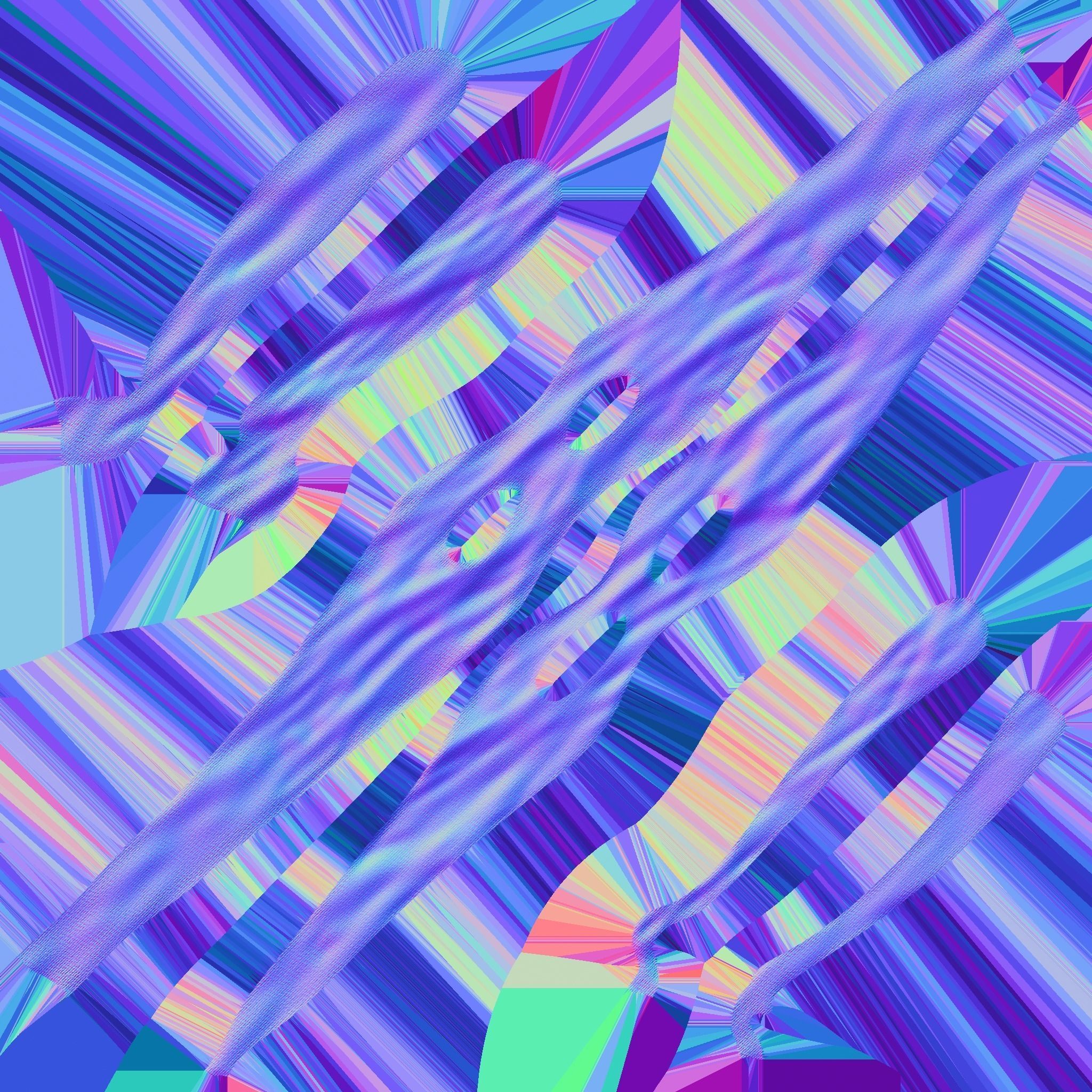 Turtle Ninja Mask 04 Purple - Bandana Character Design Low-poly 3D model_21