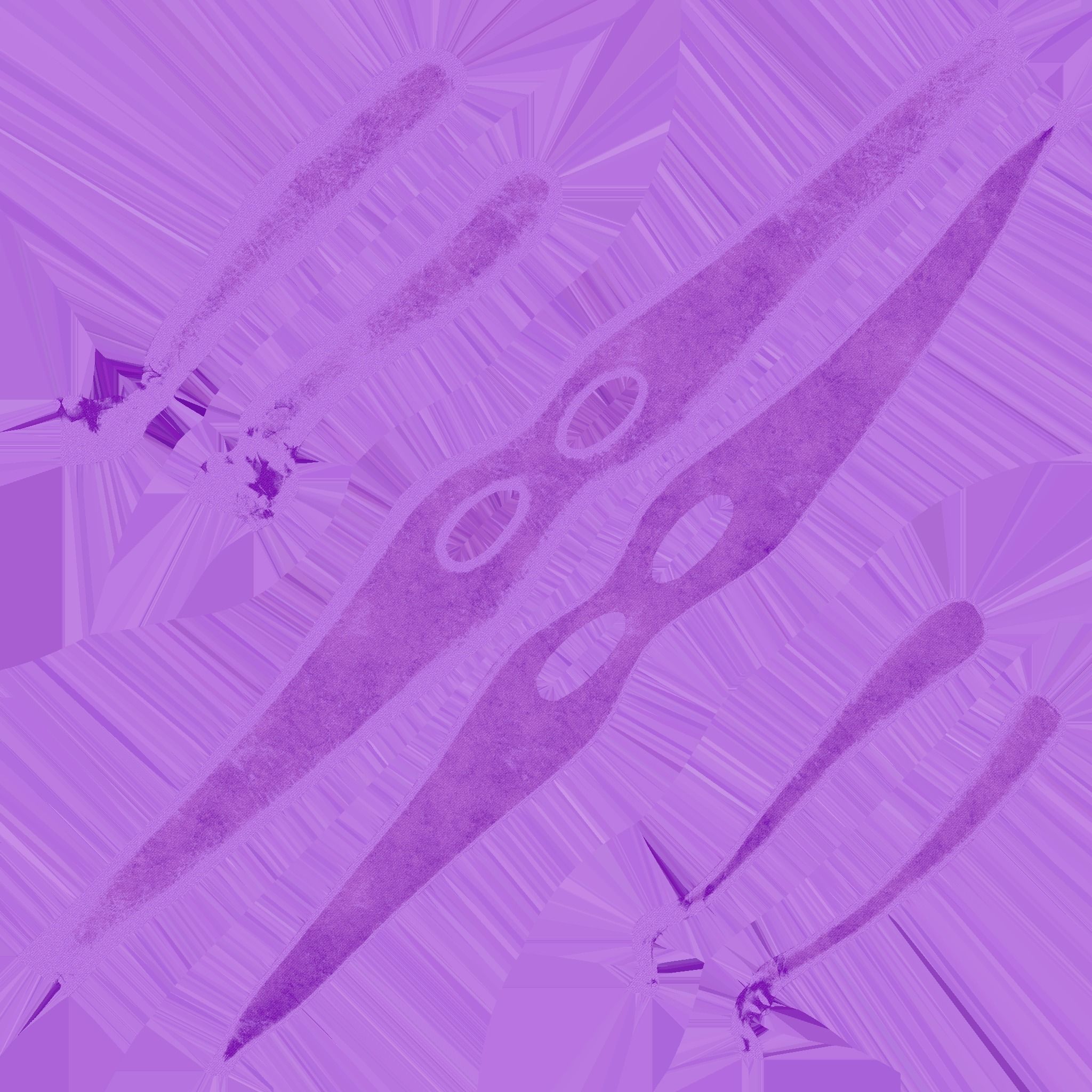 Turtle Ninja Mask 04 Purple - Bandana Character Design Low-poly 3D model_18