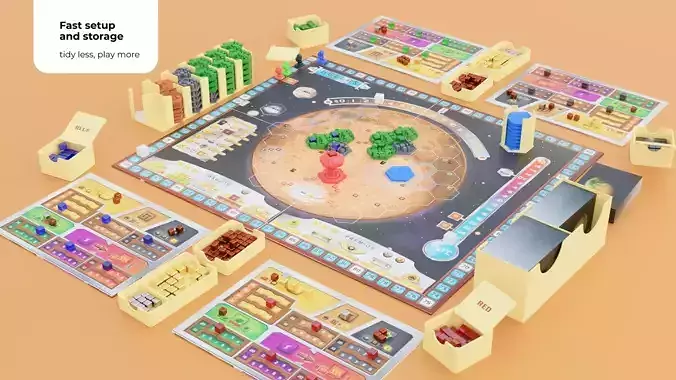 Terraforming Mars Organizer - All in one Box Storage - Version 2