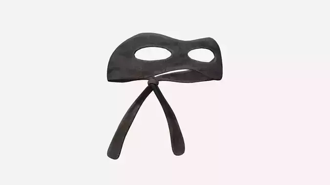 Bandit Ninja Mask 09 Black Dirt - Bandana Character Design