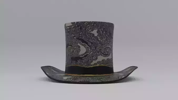  Tentacle Top Hat Low-poly 3D model